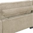 Lexicon Corydon Microfiber Upholstered Sofa in Brown