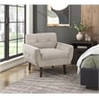 Lexicon Meadow Velvet Accent Chair in Brown