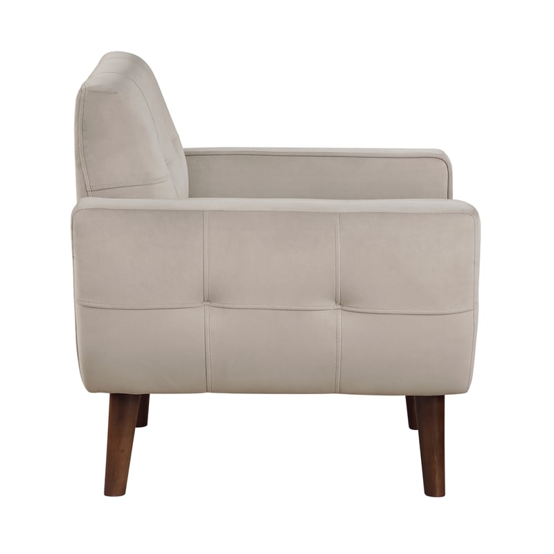 Lexicon Meadow Velvet Accent Chair in Brown