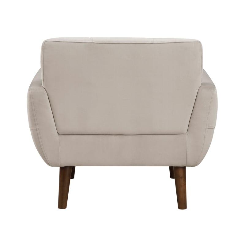Lexicon Meadow Velvet Accent Chair in Brown