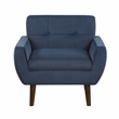 Lexicon Meadow Velvet Accent Chair in Navy