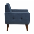 Lexicon Meadow Velvet Accent Chair in Navy