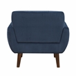 Lexicon Meadow Velvet Accent Chair in Navy
