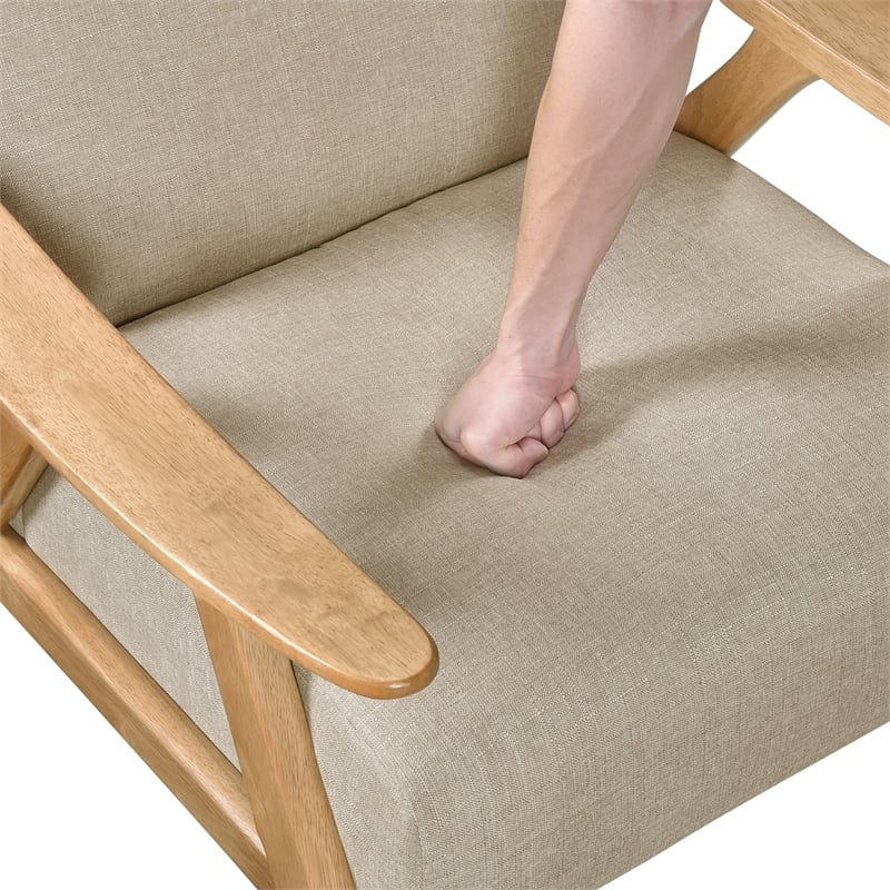 Lexicon Damala Textured Accent Chair in Light brown