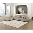 Lexicon Corydon Microfiber 4-Piece Modular Sectional in Brown