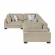 Lexicon Corydon Microfiber 4-Piece Modular Sectional in Brown