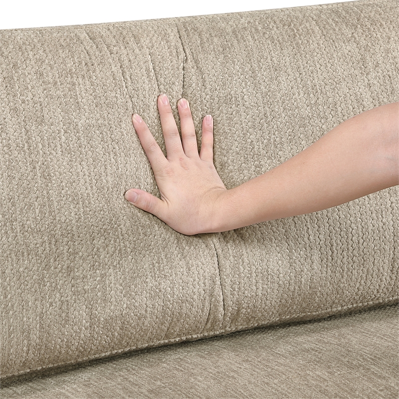 Lexicon Corydon Microfiber 5-Piece Modular Sectional in Brown