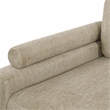 Lexicon Corydon Microfiber 5-Piece Modular Sectional with Ottoman in Brown