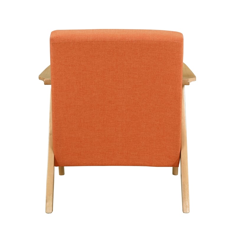 Lexicon Damala Textured Accent Chair in Orange