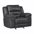 Lexicon Hazen Microfiber Rocker Reclining Chair in Black