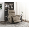 Lexicon Wichita Microfiber Power Lift Chair with Massage and Heat in Brown