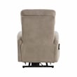 Lexicon Wichita Microfiber Power Lift Chair with Massage and Heat in Brown