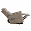 Lexicon Wichita Microfiber Power Lift Chair with Massage and Heat in Brown