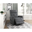 Lexicon Wichita Microfiber Power Lift Chair with Massage and Heat in Dark gray