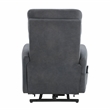 Lexicon Wichita Microfiber Power Lift Chair with Massage and Heat in Dark gray