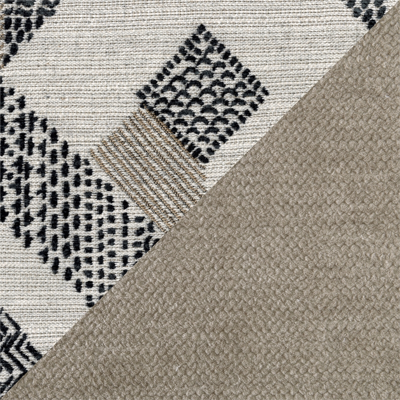 Lexicon Corydon Microfiber 6-Piece Modular Sectional with Ottoman in Brown