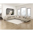 Lexicon Corydon Microfiber 6-Piece Modular Sectional with Chaise in Brown