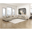 Lexicon Corydon Microfiber 6-Piece Modular Sectional with Chaise in Brown