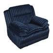 Lexicon Goodland Corduroy Glider Reclining Chair in Blue