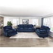 Lexicon Goodland Corduroy Double Reclining Sofa in Blue