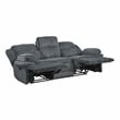 Lexicon Goodland Corduroy Double Reclining Sofa in Dark gray