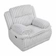 Lexicon Goodland Corduroy Glider Reclining Chair in Gray
