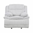 Lexicon Goodland Corduroy Glider Reclining Chair in Gray