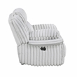 Lexicon Goodland Corduroy Glider Reclining Chair in Gray