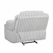 Lexicon Goodland Corduroy Glider Reclining Chair in Gray
