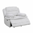Lexicon Goodland Corduroy Glider Reclining Chair in Gray