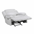 Lexicon Goodland Corduroy Glider Reclining Chair in Gray