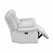 Lexicon Goodland Corduroy Glider Reclining Chair in Gray