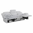 Lexicon Goodland Corduroy Double Reclining Sofa in Gray