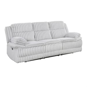 lexicon goodland corduroy double reclining sofa in gray