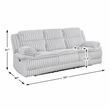 Lexicon Goodland Corduroy 2pc Set Sofa+ Loveseat in Gray