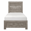 Lexicon Corbin Asian Hardwood Twin Bed in Gray