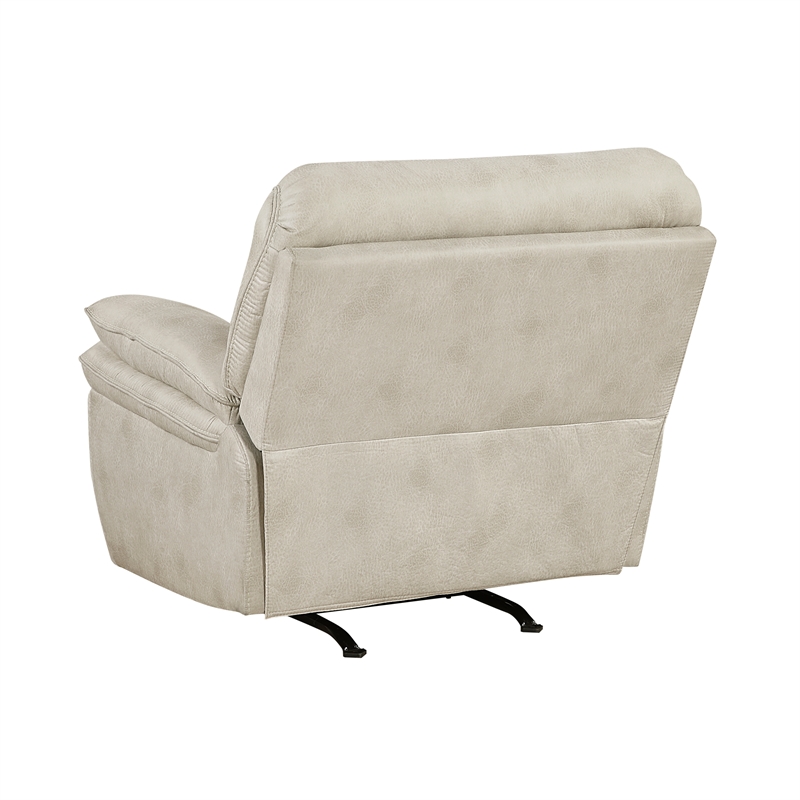 Lexicon Proctor Microfiber Rocker Reclining Chair in Sand