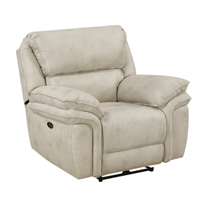 Lexicon Proctor Microfiber Power Reclining Chair in Sand