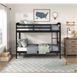 Lexicon Lani Asian Hardwood Twin/Twin Bunk Bed in Wire Brushed Black