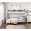 Lexicon Lani Asian Hardwood Twin/Twin Bunk Bed in Wire Brushed White Finish