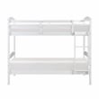 Lexicon Lani Asian Hardwood Twin/Twin Bunk Bed in Wire Brushed White Finish