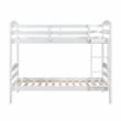 Lexicon Lani Asian Hardwood Twin/Twin Bunk Bed in Wire Brushed White Finish