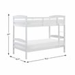 Lexicon Lani Asian Hardwood Twin/Twin Bunk Bed in Wire Brushed White Finish