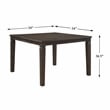 Lexicon Victoria Asian Hardwood Dining Counter Height Table in Dark Espresso