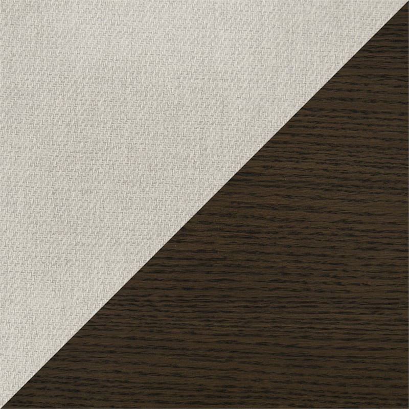 Lexicon Victoria Textured Fabric Counter Height Bench in Beige