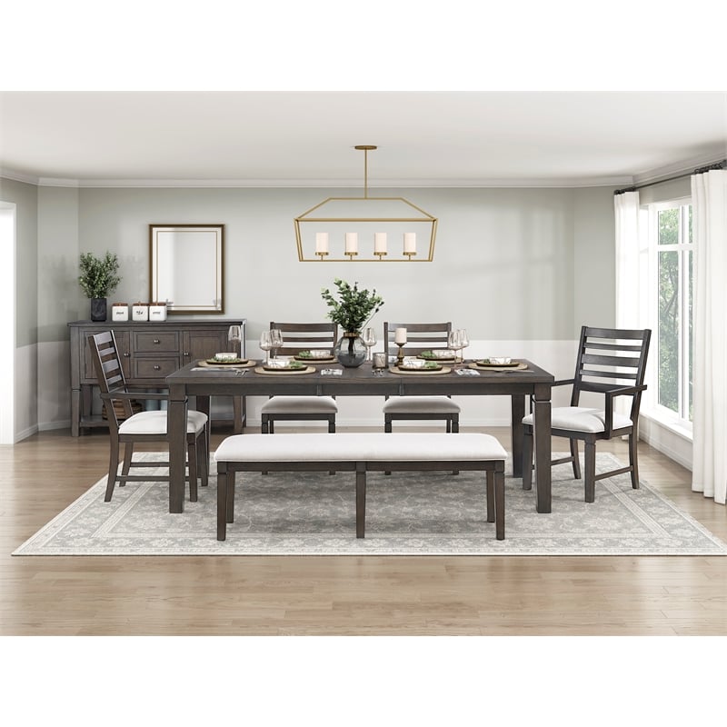 Lexicon Victoria Asian Hardwood Dining Room Server in Dark Espresso