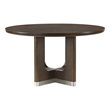 Lexicon Clara Rubber Wood Round Dining Table in Wire Brushed Brown