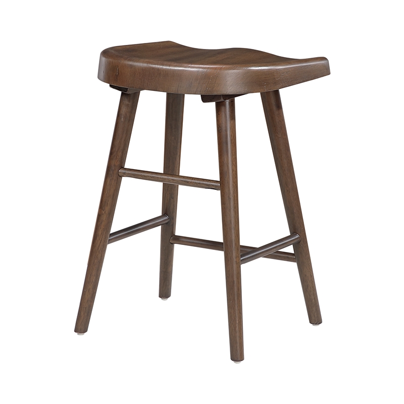 Lexicon Oliver Acacia Counter Height Stool in Brown