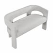 Lexicon Marais Boucle Fabric Dining Bench in Light Gray