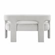 Lexicon Marais Boucle Fabric Dining Bench in Light Gray